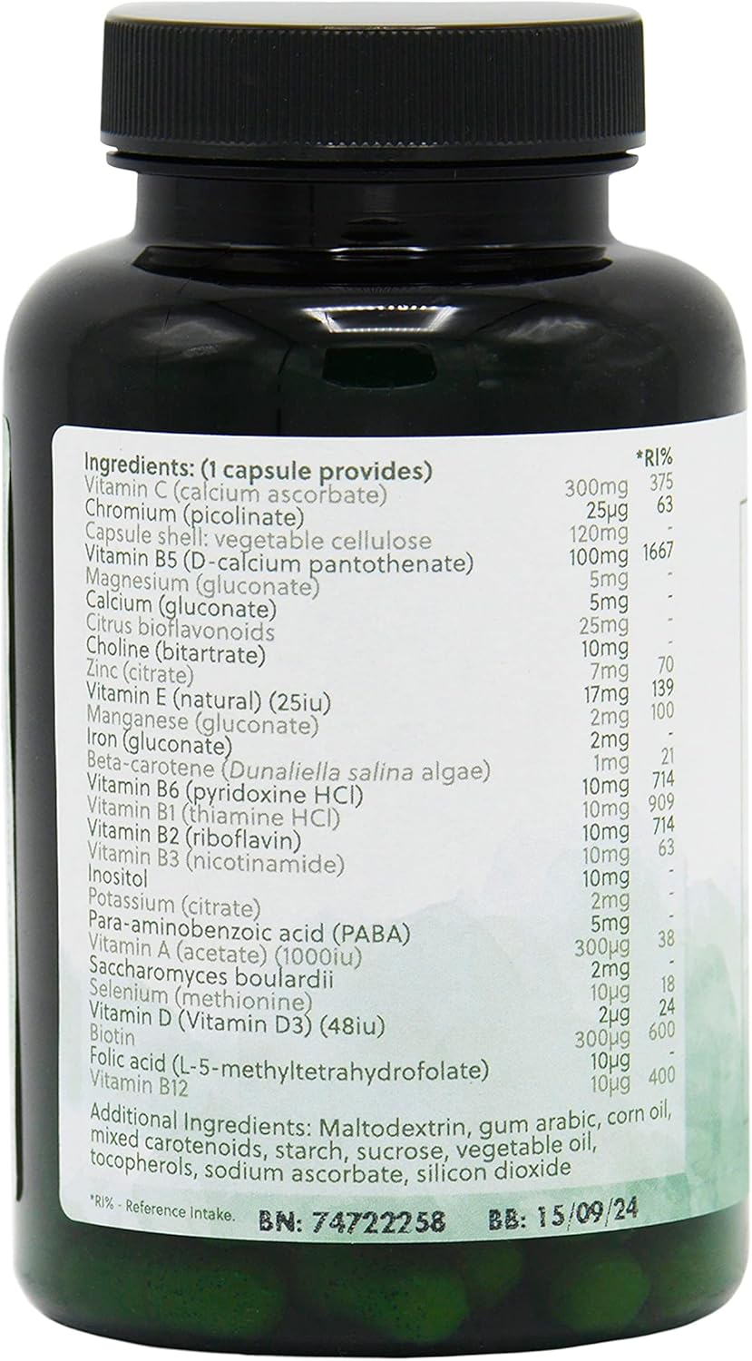 Protecta Immune Formula Supplement | 90 Vegetarian Capsules | Contributes Towards The Normal Function Of The Immune System | Vitamin A, B, C, D | Mineral Complex | G&G Vitamins