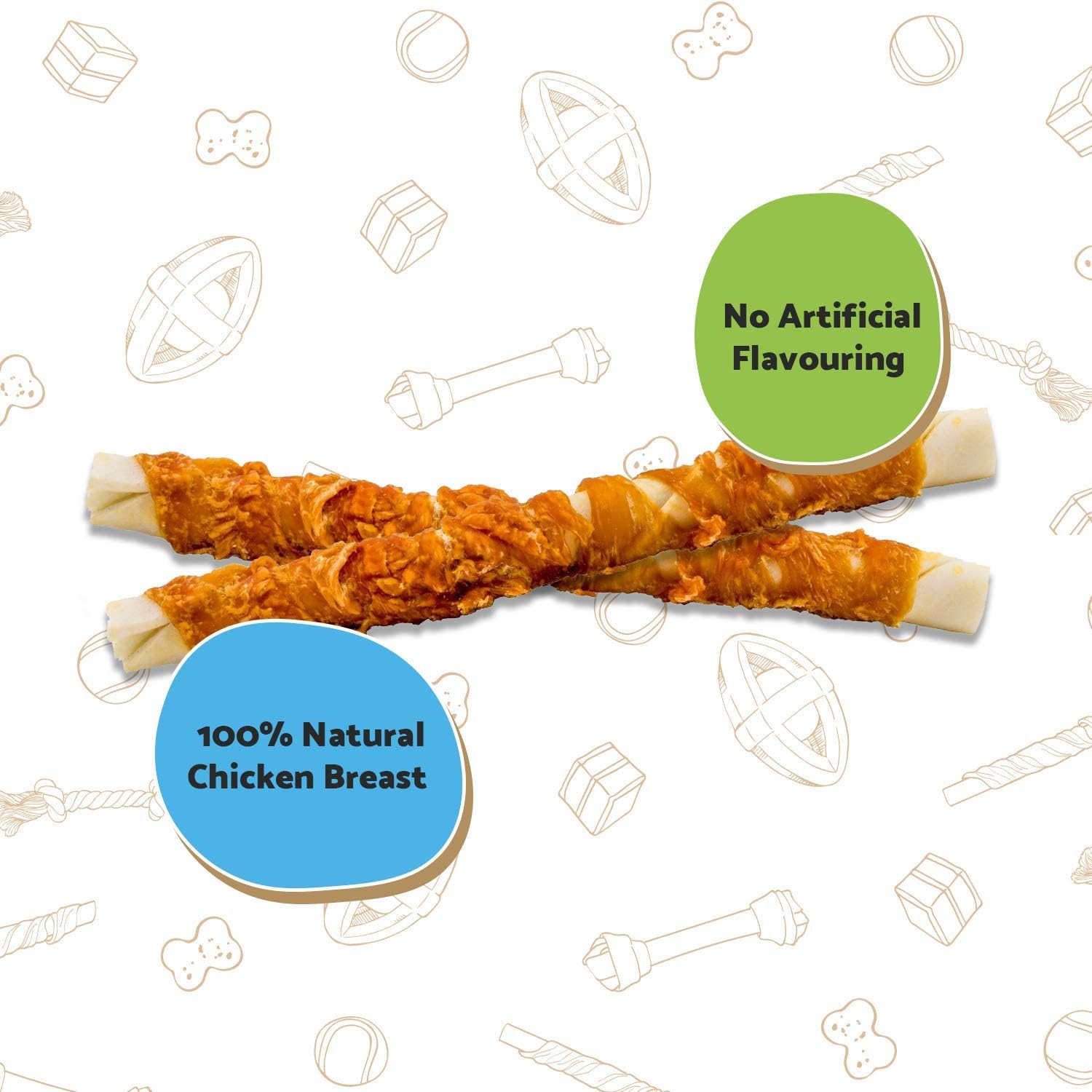 Good Boy - Crunchy Chicken and Calcium Bones - Dog Treats - Made with 100% Natural Chicken Breast Meat - 100 g e - Low Fat Dog Treats - Case of 8 : Amazon.co.uk: Pet Supplies