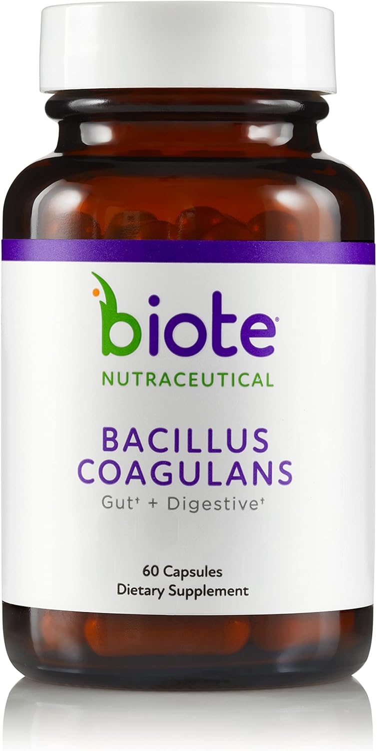 Biote Nutraceuticals - BACILLUS COAGULANS - Gut + Digestive (60 Capsules)