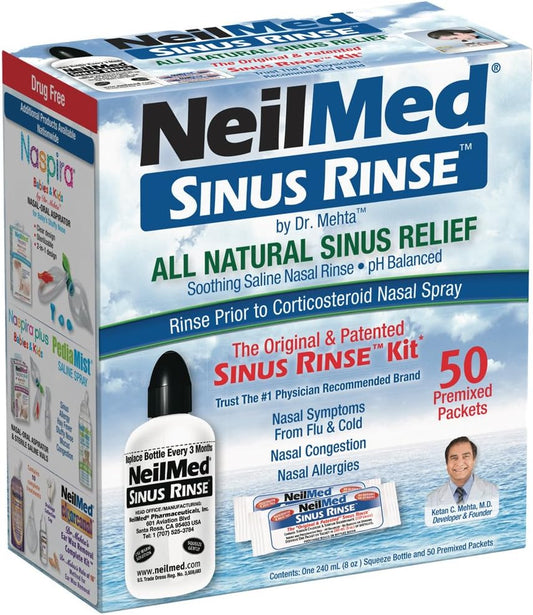 Neilmed Sinus Rinse - A Complete Sinus Nasal Rinse Kit, Pack Of 2