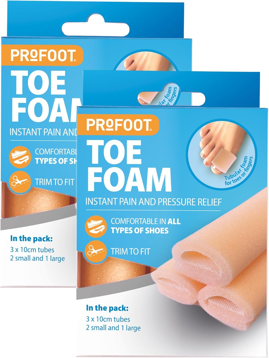 Profoot Toe Foam Tubes