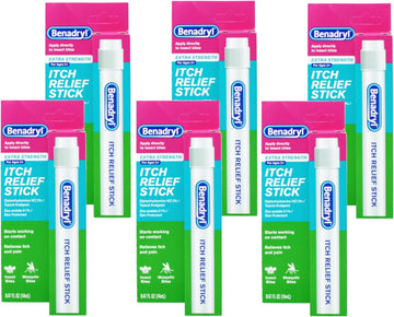 Benadryl Extra Strength Itch Relief Stick, 6 Count