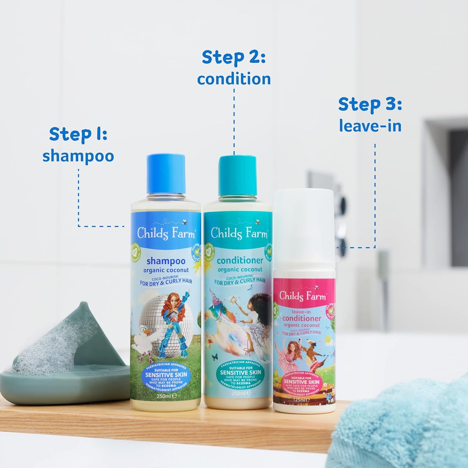 Childs Farm, Coco-Nourish Shampoo Contains Natural Corn And Coconut Cleansers To Gently Clean And Nourish Hair Leaving Curls Defined, 8.4 Fl Oz : Beauty & Personal Care