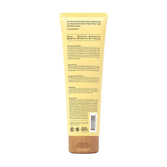 Sun Bum Revitalizing Deep Conditioning Hair Mask | Vegan And Cruelty Free Moisturizing And Restoring Hair Treatment For Damaged Hair | 6 Oz