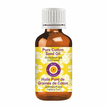 Deve Herbes Pure Cotton Seed Oil (Gossypium Spp) Cold Pressed 100Ml X 2 (6.76 Oz)