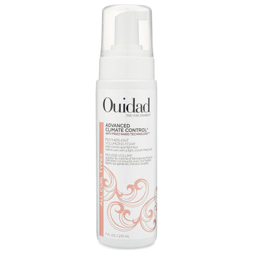 Ouidad Advanced Climate Control Featherlight Volumizing Foam, Add Volume & Fight Frizz, Define Curls With A Light Hold, 7 Fl Oz