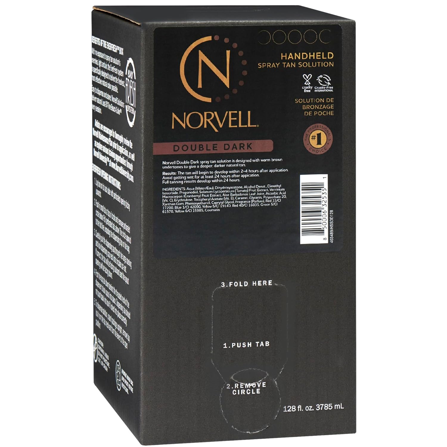 Norvell Premium Sunless Tanning Solution - Double Dark, 128 Fl.Oz