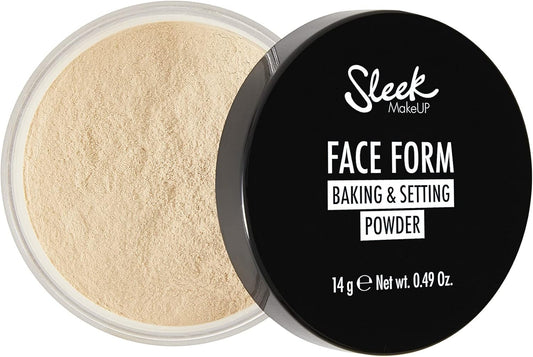 Sleek Makeup Face Form Baking & Setting Powder, Loose Setting Powder To Lock In Your Makeup, Lightweight Formula, Medium, 14G