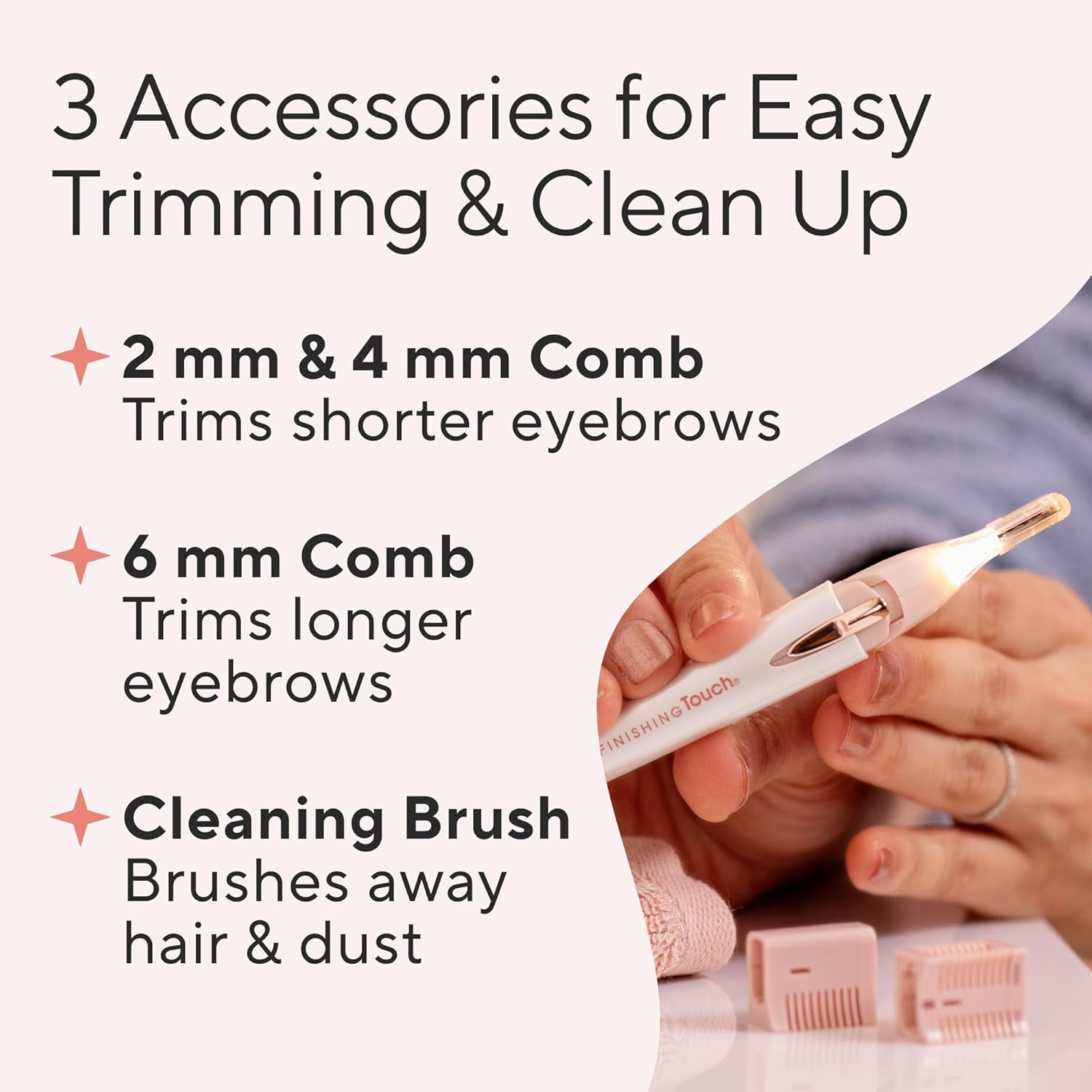 Finishing Touch Lumina Painless Hair Remover, Silver : Beauty & Personal Care