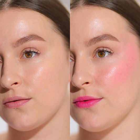 Revolution Beauty, Jelly Blush Stick Lip & Cheek Stain, Long-Lasting & Buildable With Hyaluronic Acid & Aloe, Vegan & Cruelty-Free, Strawberry Red