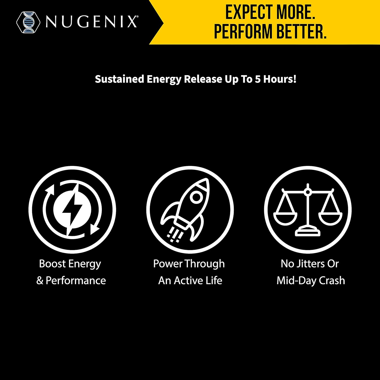 Nugenix Cellular Energy - More Energy, Muscle Support - L-Carnitine and L-Tartrate, elevATP, Green Tea Extract, Extended Release Caffeine, L-Tyrosine, 30 Capsules : Health & Household
