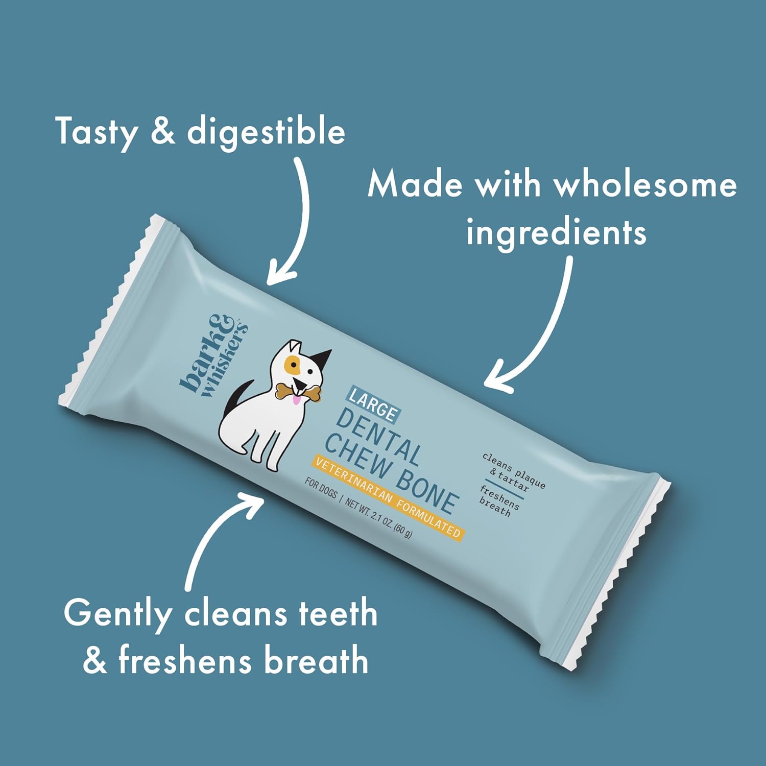 Dr. Mercola, Dental Chew Bones for Dogs, Large, 1 Box (12 Bones), Dog Dental Care That Helps Clean Teeth and Freshen Breath, non GMO, Soy Free, Gluten Free : Pet Supplies