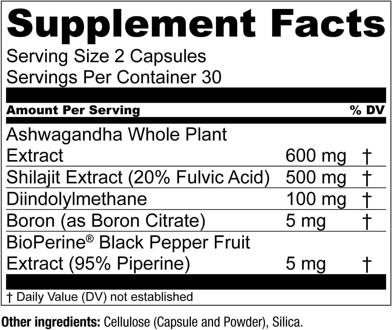 Essential Elements Male Health Supplement - Muscle Support & T-Health with DIM, Ashwagandha, Shilajit, More | T-Hero 60 Vegan Capsules (2-Pack) : Health & Household