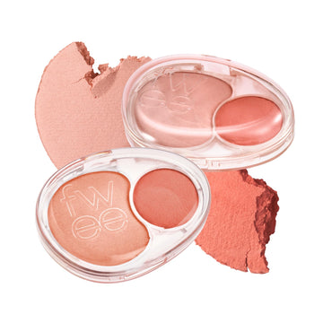 Mellow Dual Blush | Cr02 Baby Smile | Dual Color, Jelly Texture, 12 Colors, Longwear, Long-Lasting | 7.2G