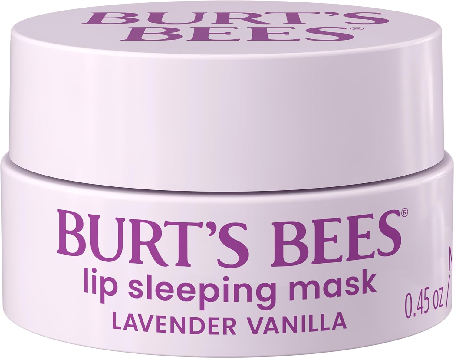 Burt’s Bees Lavender Vanilla Lip Sleeping Mask, With Hyaluronic Acid and Squalane Moisturizer To Instantly Hydrate Lips, Overnight Lip Mask, Lip Treatment, 0.45 oz