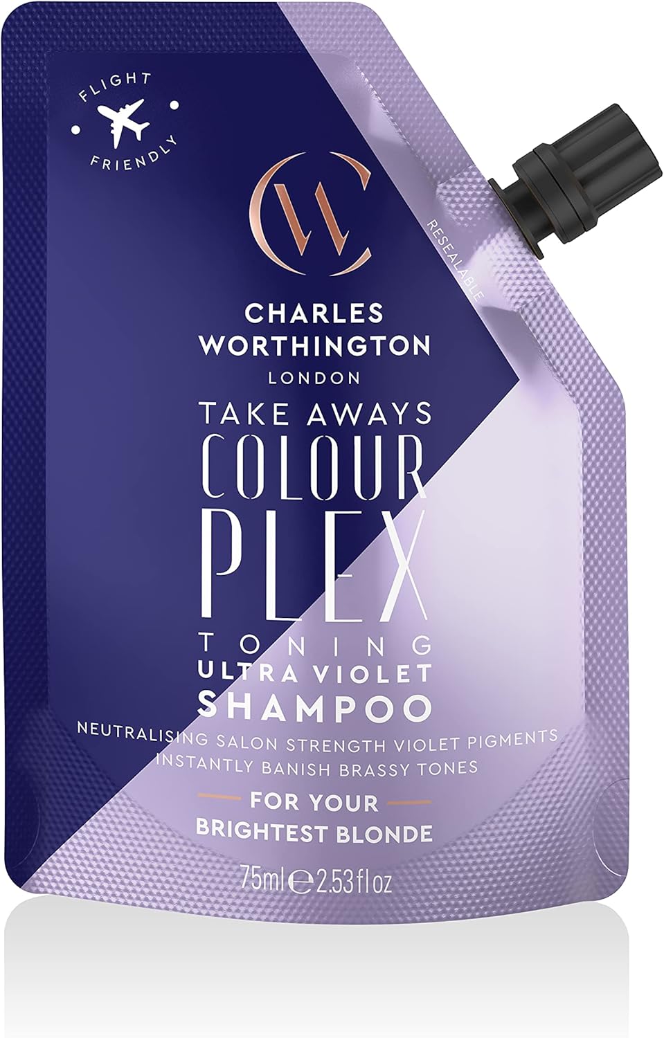 Charles Worthington Sunshine Protect Uv Protection Leave-In Spray Takeaway, Hydrate And Nourish, Salon Leave-In Conditioner Spray, 50 Ml
