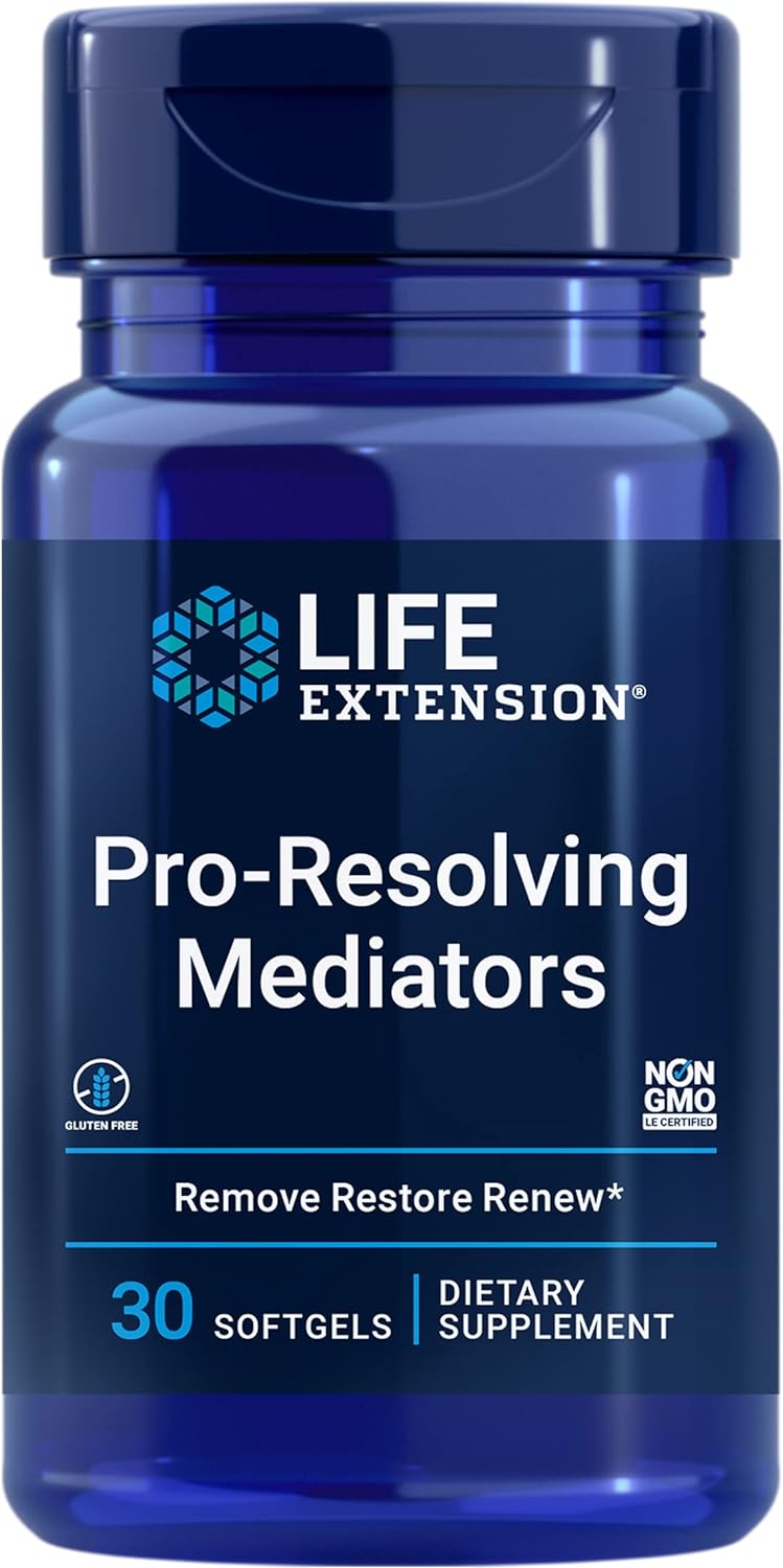 Life Extension Pro-Resolving Mediators - Inflammation Management and Joint Health Supplement -Whole Body Health Support - From Marin Oil PRMs SPMs - Gluten-Free, Non-GMO, 30 Softgels