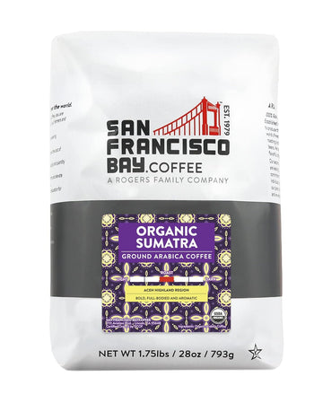 San Francisco Bay Ground Coffee - Organic Sumatra (28oz Bag), Medium Roast