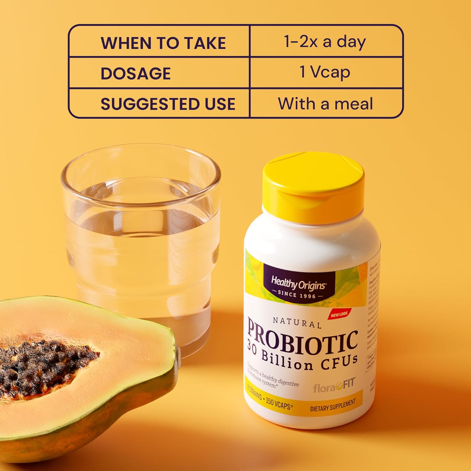 Healthy Origins Probiotic 30 Billion Cfu'S (Shelf Stable, Non-Gmo, Gluten Free, Digestive Health, Gut Health, Immune Support), 60 Veggie Caps : Health & Household