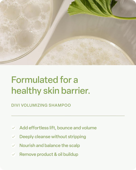 Divi Volumizing Shampoo For Women And Men - Lightweight Volume Shampoo For Fine Hair - Formulated To Cleanse, Nourish And Balance The Scalp, 12 Fl Oz