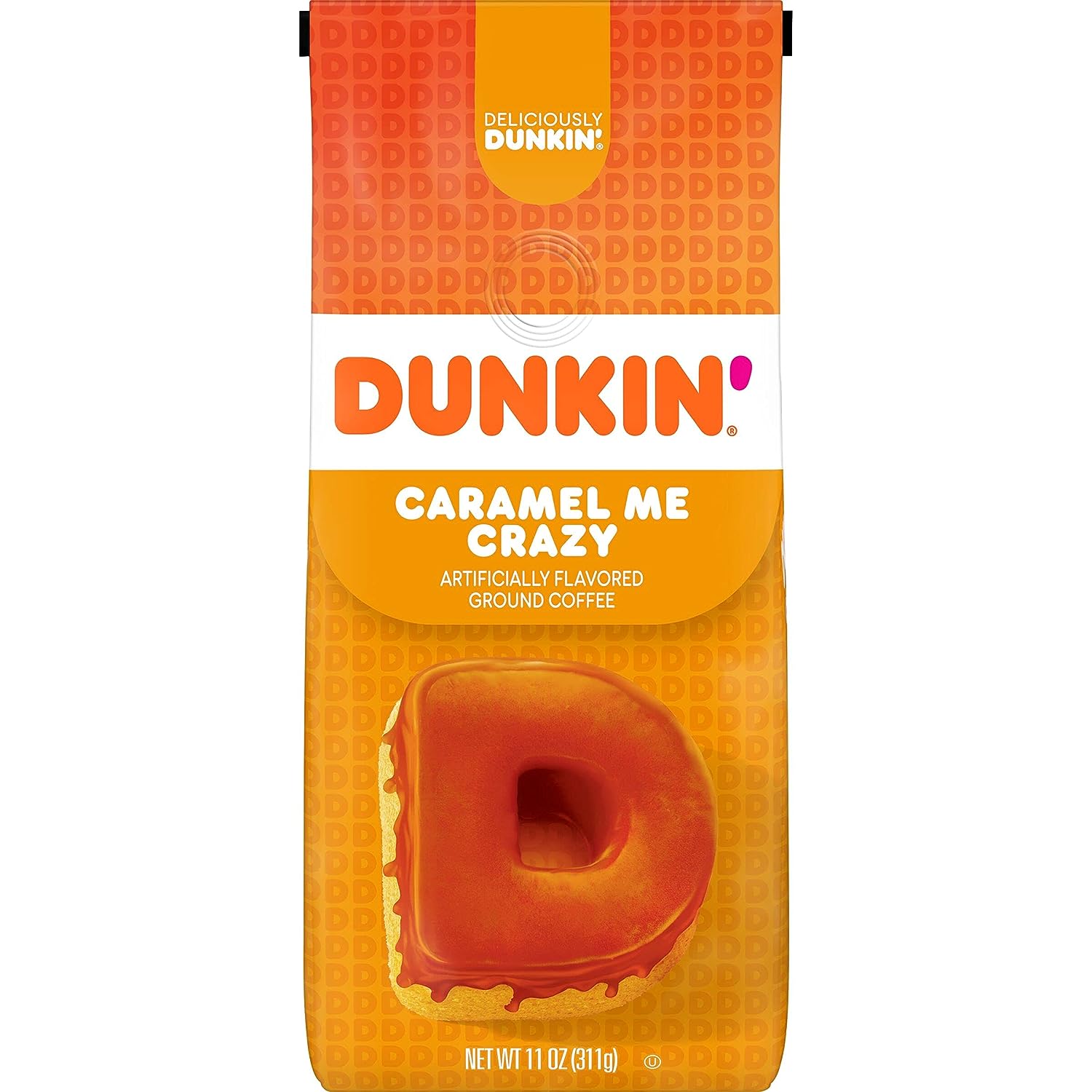 Dunkin' Caramel Me Crazy Flavored Ground Coffee, 11 Ounce (Pack of 1)
