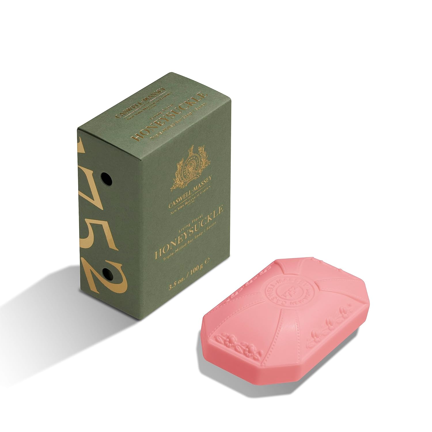 Caswell-Massey Men’S Bar Soap Gift Set - Number Six Scent - Triple-Milled Moisturizing Body Soap Bars For All Skin Types, Plant-Based Formula With Essential Oils, Made In Usa, 3 X 5.8 Oz