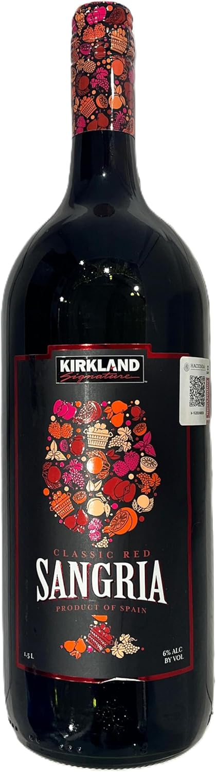 Kirkland Sangria Classic Red Product Of Spain, 1.5L. 5.5%