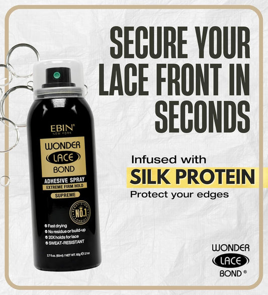 Ebin New York - Wonder Lace Bond Adhesive Spray - Active, 80Ml