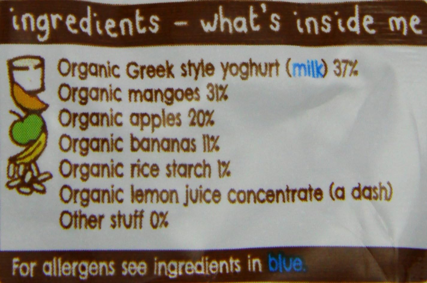 Ella'S Kitchen, Organic Mango Yoghurt Greek Style Pouch, 90G