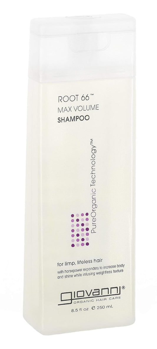 Giovanni Root 66 Max Volume Shampoo - For Fine Lifeless Hair, Rich In Nutrients, Volumizing Shampoo, Infused With Natural Botanical Ingredients, Helps Strengthen Hair, Color Safe - 8.5 Oz