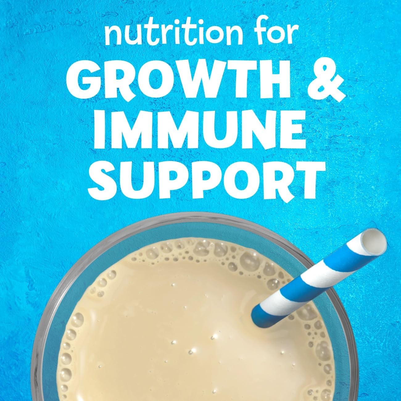 Pediasure Grow & Gain With Immune Support Shake Mix Powder, Kids Protein Shake, Vanilla, 14.1 Oz Can, Pack Of 6—48 Servings