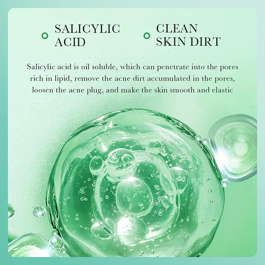 Bioaqua Salicylic Acid Acne Marks Removal Deep Foam Cleanser Shrink Pores Soothing Oil Control 100G / 3.52Fl.Oz