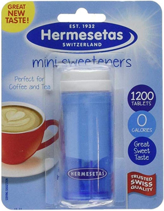 Three Packs Of Hermesetas Mini Sweetners Tablets 1200
