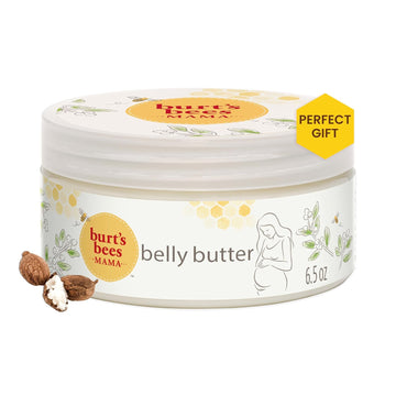 Burt'S Bees Mama Belly Butter, Mothers Day Gifts For Mom, Stretch Mark Cream For Pregnancy Massages Body & Reduces Scar Appearance, Prenatal & Postnatal Tummy Skin Care, With Shea Butter, 6.5 Oz Tub