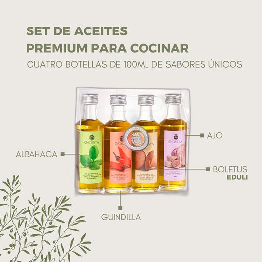 Extra Virgin Olive Oil ‘4-Flavour Pack’ (4 X 100 Ml)