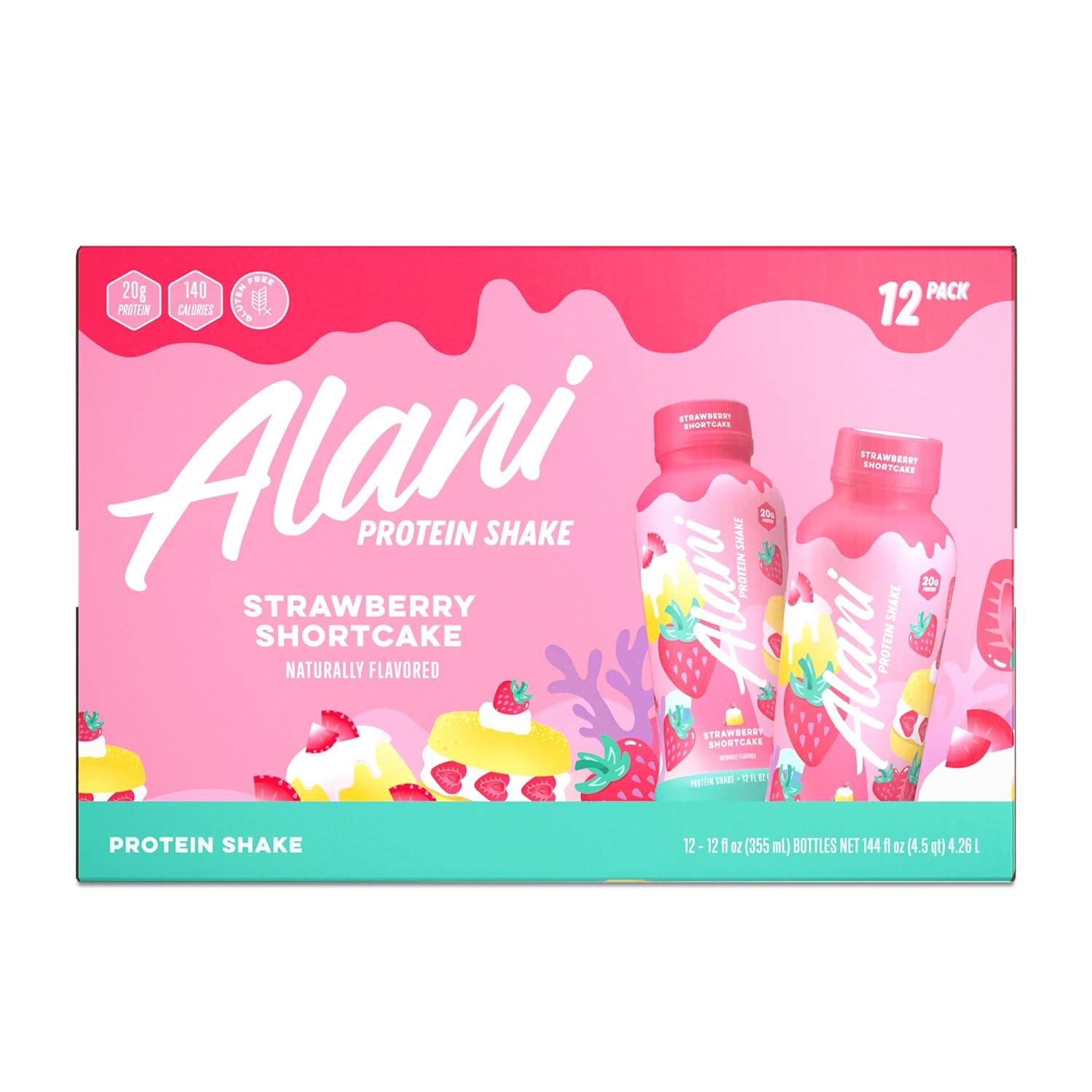 Alani Nu Protein Shake, Ready to Drink, Naturally Flavored, Gluten Fre