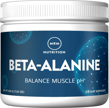 Mrm Nutrition Beta-Alanine | Balance Muscle Ph | Performance + Endurance | Gluten-Free + Vegan | 125 Servings