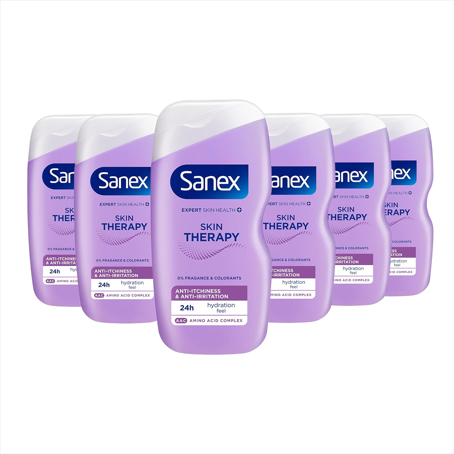 Sanex Skin Therapy Anti-Itchiness & Anti-Irritation Shower Oil 450Ml | Shower Gel For Itchy Skin | For Atopic-Prone Skin | Reduce Irritation In Just 3 Days Of Use | Amino Acid Complex With Omega-3