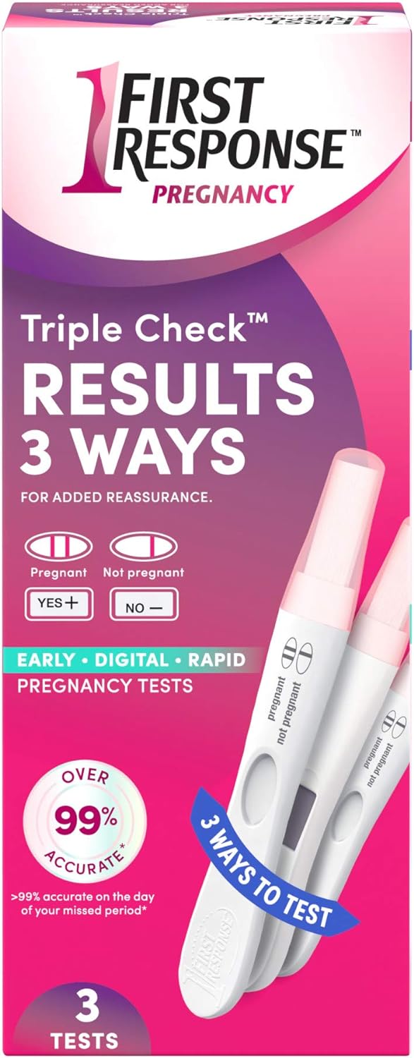 First Response Triple Check Pregnancy Test 3 ct