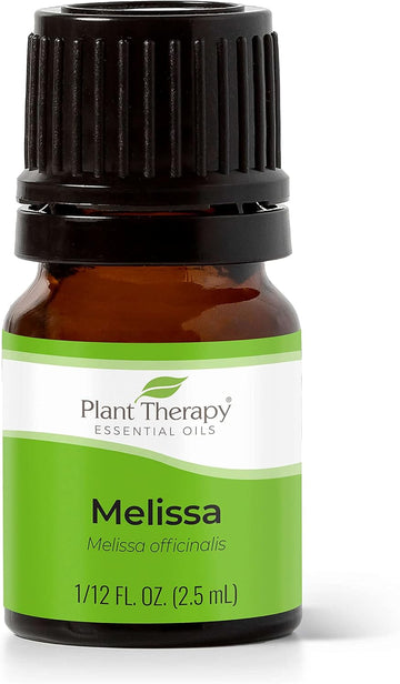 Plant Therapy Melissa Essential Oil 2.5 Ml (1/12 Oz) 100% Pure, Undiluted, Therapeutic Grade