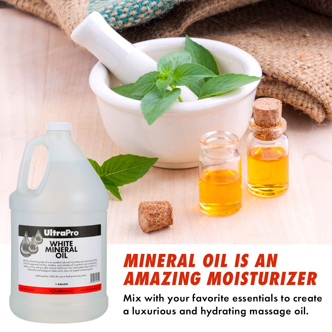 UltraPro Food Grade Mineral Oil for Lubricating and Protecting Cutting Board, Butcher Block, Stainless Steel, Knife, Tool, Machine and Equipment (1 Gallon): Industrial & Scientific