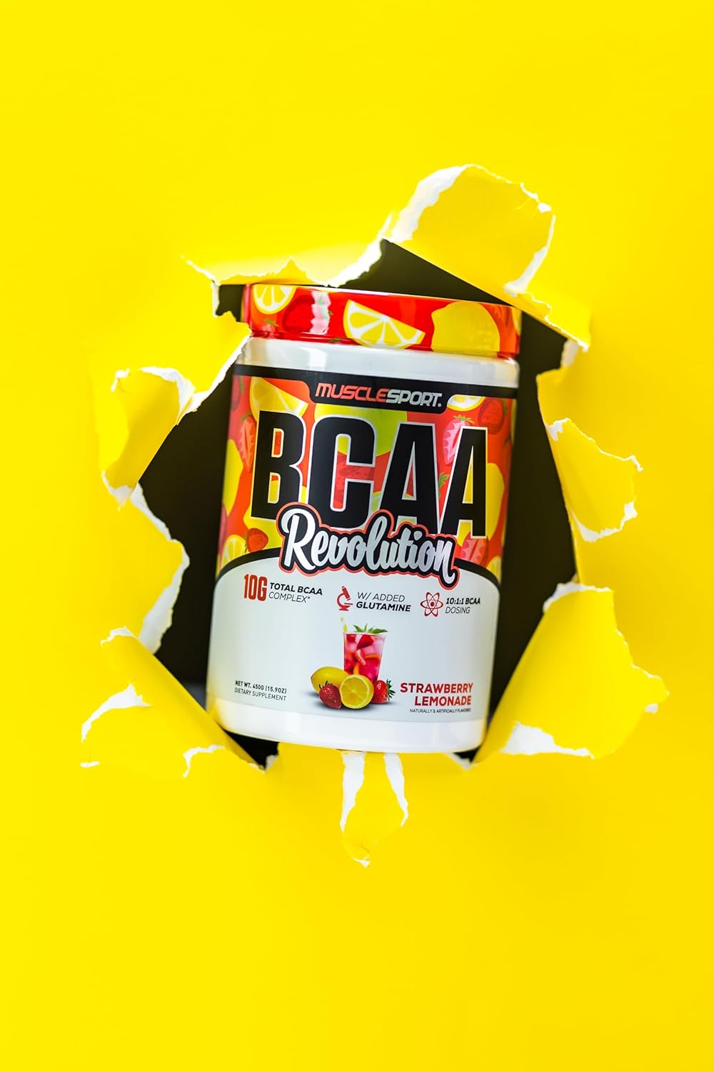 Musclesport Bcaa Revolution Amino Acid Powder Supplement For Men & Women - Intra Workout Training Complex - Recovery Supplement (Blueberry Lemonade, 30 Servings) : Health & Household
