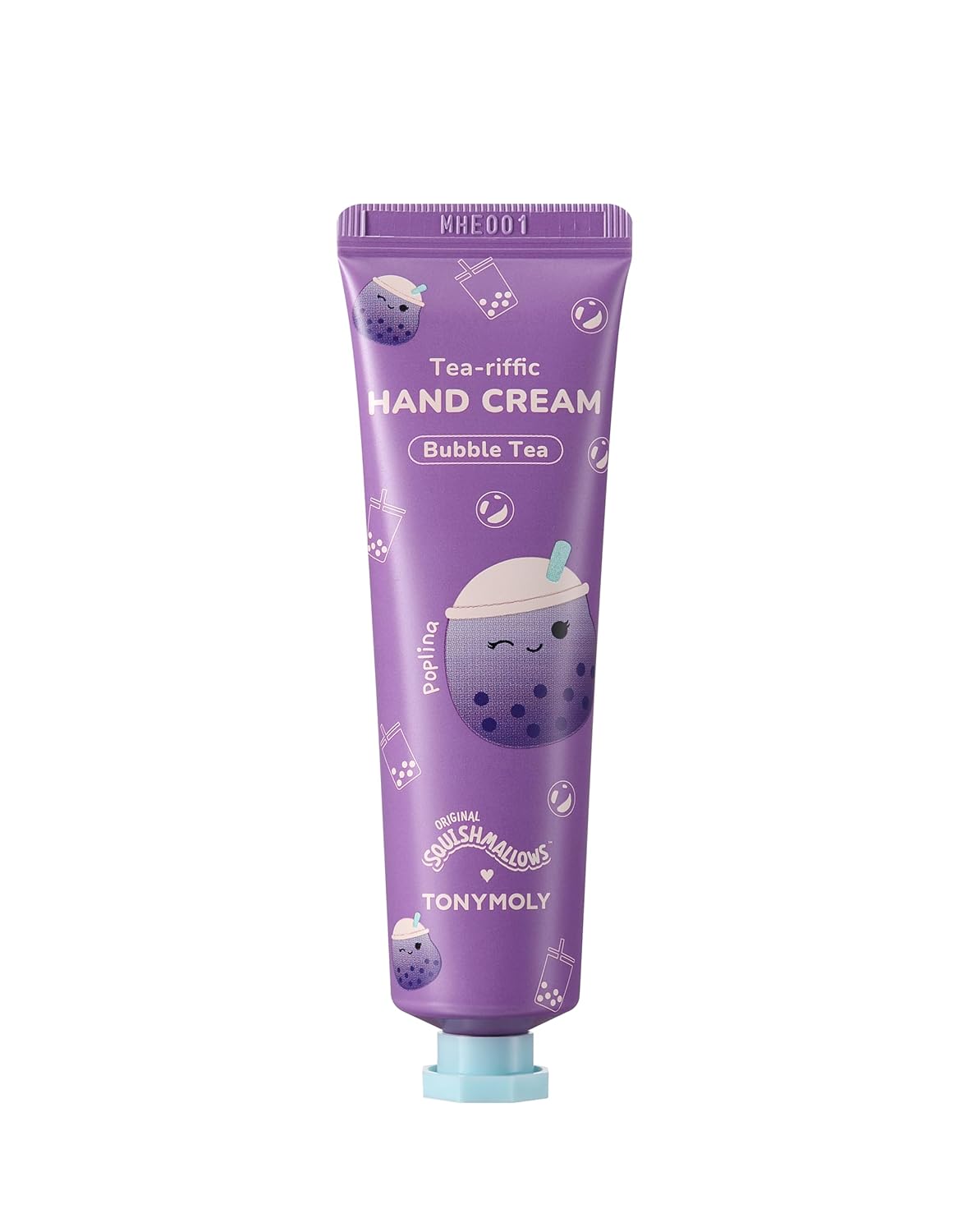 Tonymoly X Squishmallow Valentine Poplina Tea-Riffic Black Bubble Tea Hand Cream - Refreshing And Softening, 30Ml