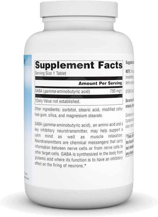 Source Naturals Serene Science Gaba, For A Calm Mind* - 750Mg, 90 Tablets