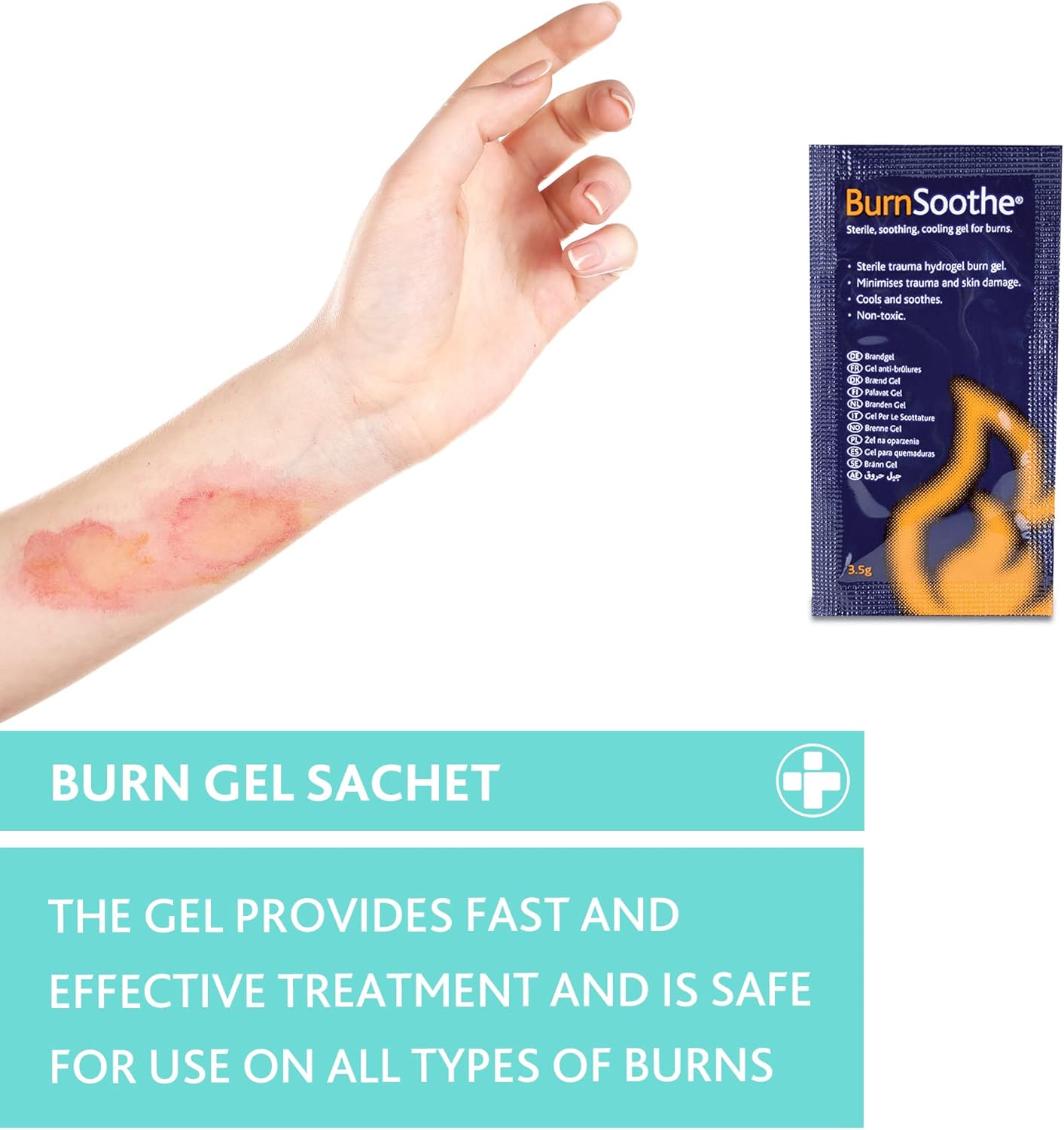 Reliance Medical - Burnsoothe/Reliburn Burn Blot Sachet - Sterile, Non-Toxic, Soothing, Cooling Gel For Burns To Minimise Trauma And Skin Damage (Box of 25 - 3.5 g Per Single Use Unit) : Amazon.co.uk: Health & Personal Care
