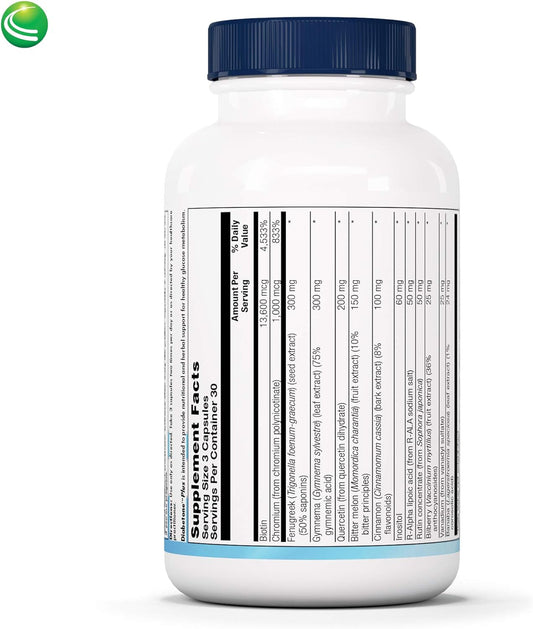 Nutra Biogenesis - Diabetone Plus - Gymnema, Bitter Melon, Biotin And Chromium - 90 Capsules