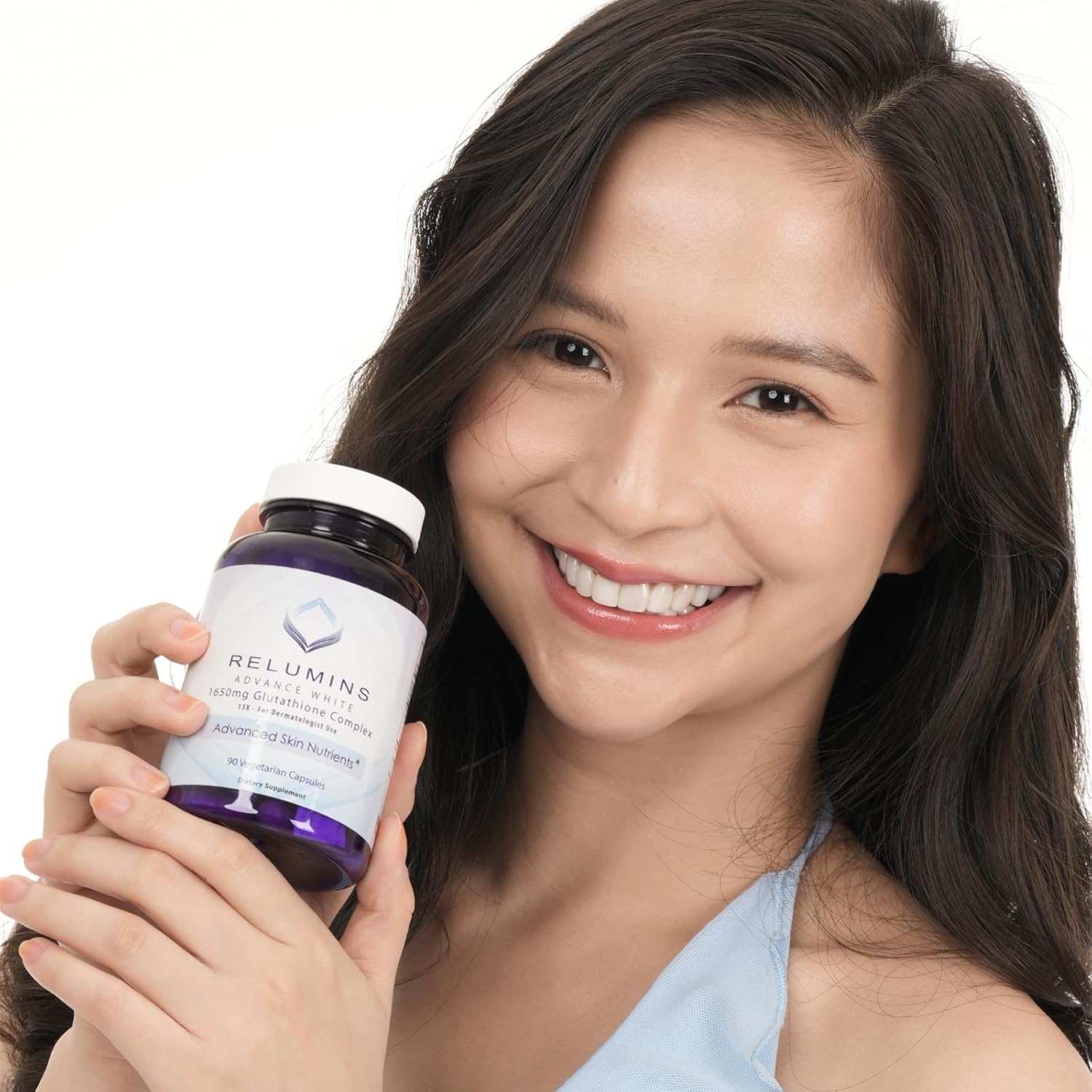 Relumins L-Glutathione Complex 1650Mg - Antioxidant Support With Alpha Lipoic Acid, Nac, L-Methionine, Vitamin E - Halal & Cgmp Certified, Skin Health Supplement - 90 Vegetarian Capsules X 5 Bottles : Health & Household