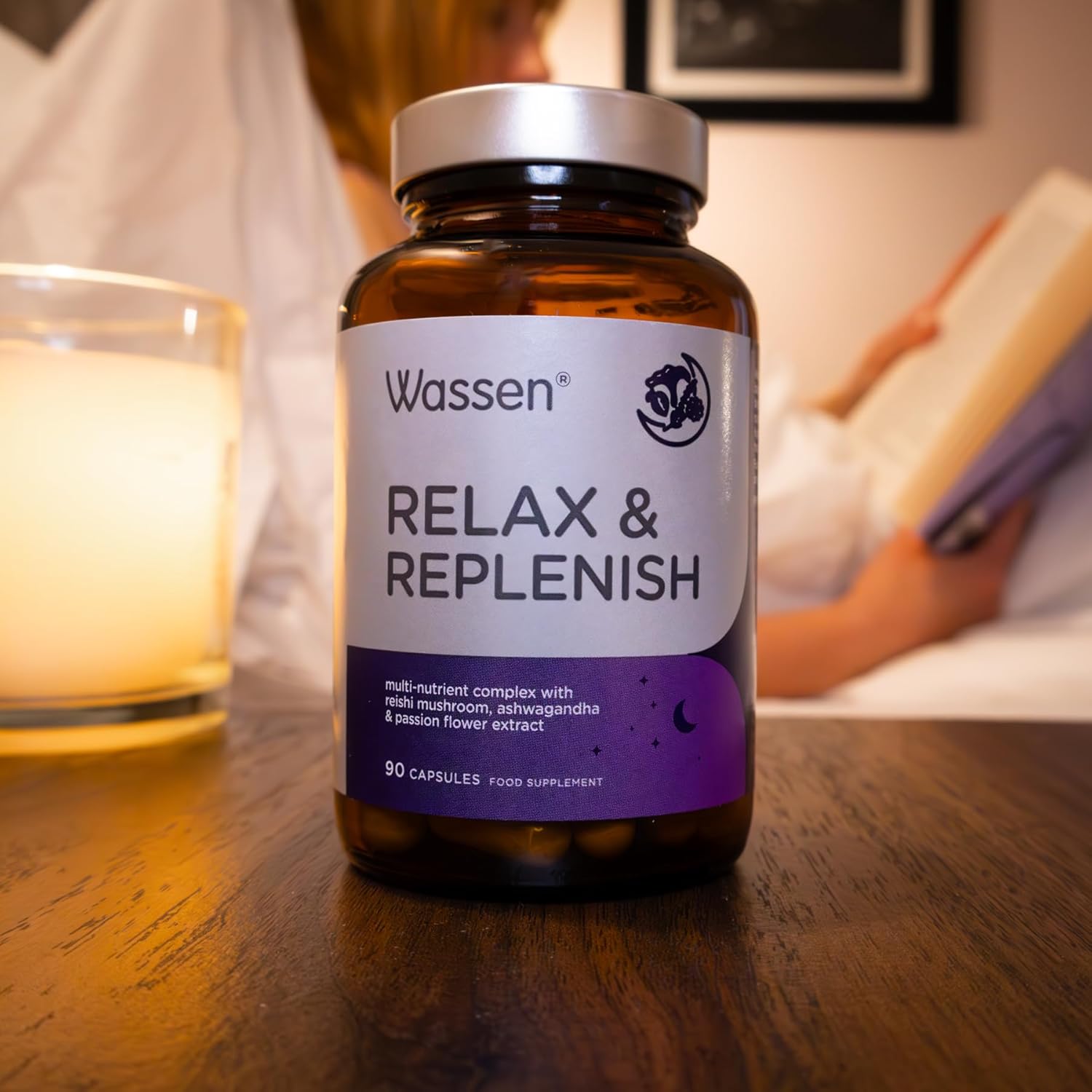 Wassen Relax & Replenish 90 Magnesium Capsules | Magnesium Sleep Supplements Supporting Psychological Function | Ashwagandha to Help Relaxation | Passion Flower Capsules | Reishi Mushroom & Lavender : Amazon.co.uk: Health & Personal Care