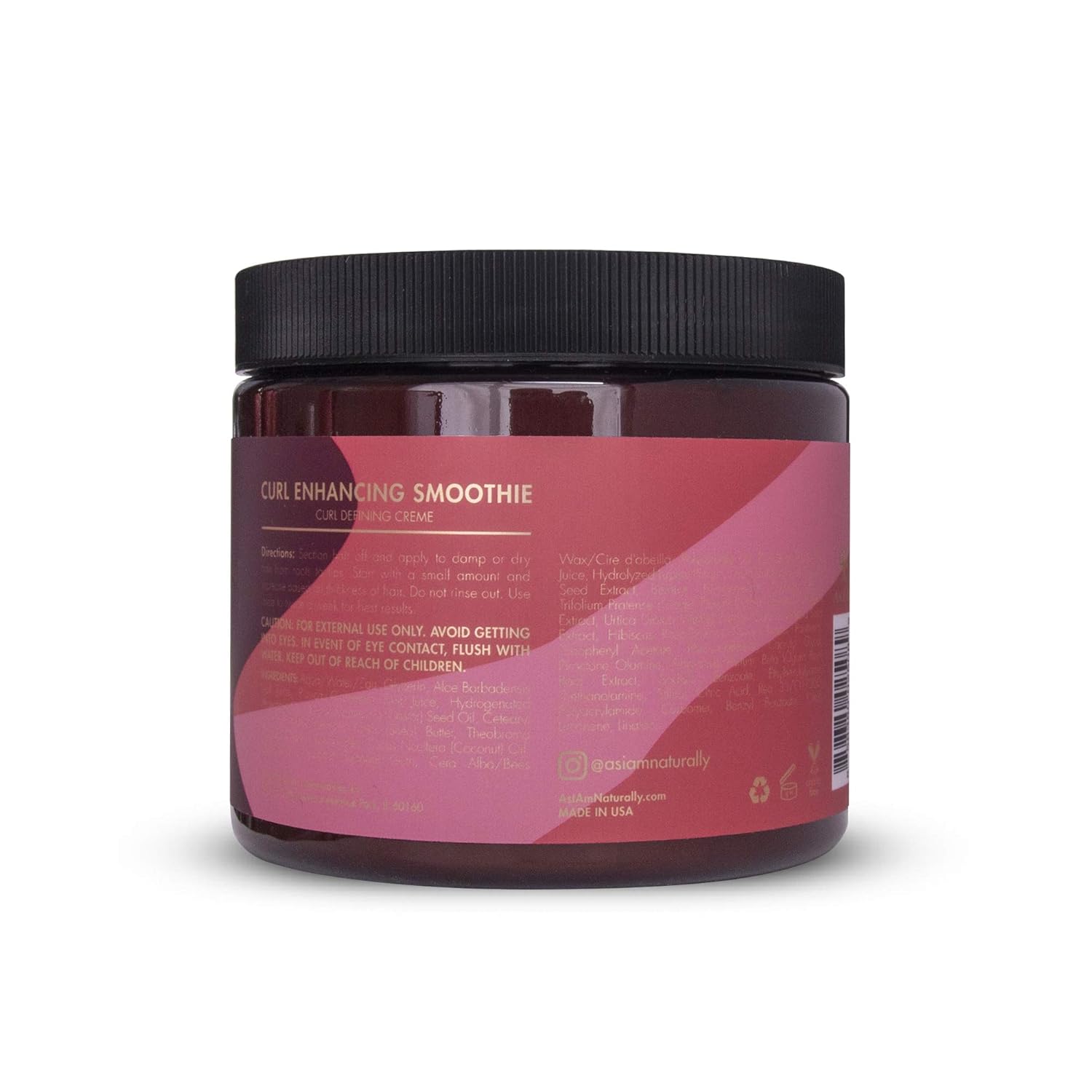 As I Am Long and Luxe Curl Enhancing Smoothie 16 oz - Lightweight Coil Defining Creme for Hi-Definition, Hydrated Curls and Coils - Enriched with Pomegranate and Passion Fruit : Beauty & Personal Care