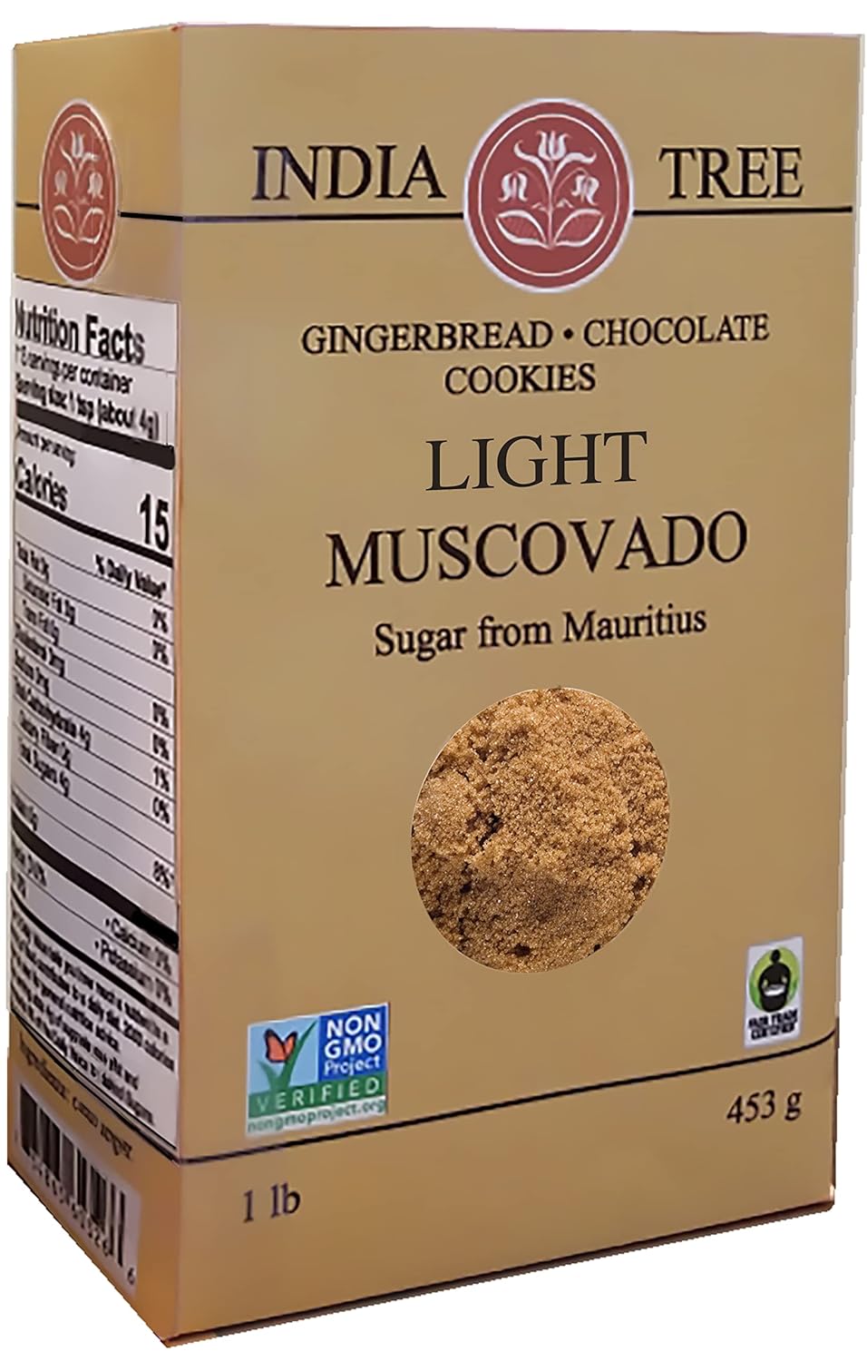 India Tree Light Muscovado Sugar, 1 Lb (Pack Of 4)